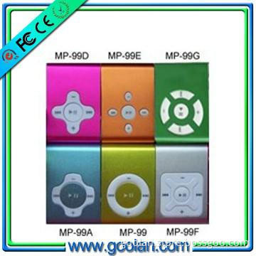 MP99B colorful without screen mini clip mp3 player